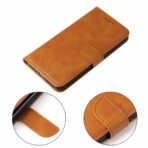 Кожен калъф за Xiaomi Redmi Note 10 Pro 4G - Leather Wallet - Светлокафяв - Image 5