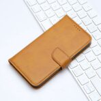 Кожен калъф за Xiaomi Redmi Note 10 Pro 4G - Leather Wallet - Светлокафяв - Image 3