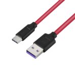 Кабел за Зареждане Hoco X11 USB-A към Type-C - 5A - 1.2 м. - Червен