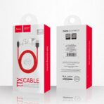 Кабел за Зареждане Hoco X11 USB-A към Type-C - 5A - 1.2 м. - Червен - Image 6