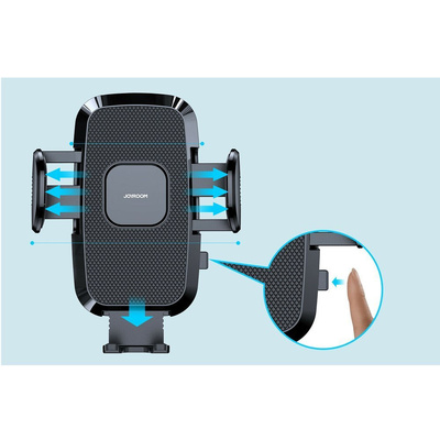 Stoika za telefon Joyroom - JR-ZS259 - Air Vent - Cheren - 6 Стойка за телефон Joyroom JR-ZS259 - Гравитационна - Кука - Черна - Image 3
