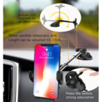 Стойка за телефон Yesido C40 - Гравитационна - Вендуза - Черна - Image 6