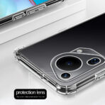 Силиконов Кейс за Huawei Pura 70 Ultra - Shockproof - Прозрачен - Image 3