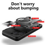 Калъф за iPhone 14 Pro - Techsuit CamGuard Pro - Червен - Image 6