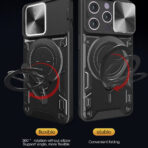 Калъф за iPhone 14 Pro - Techsuit CamGuard Pro - Червен - Image 4