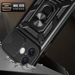 Калъф за iPhone 16 Plus - Techsuit Camshield - Син - Image 2
