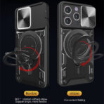 Калъф за iPhone 16 Pro Max - Techsuit CamGuard Pro - Червен - Image 4