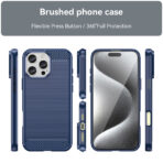 Силиконов Кейс за iPhone 16 Pro - Carbon Silicone - Син - Image 2