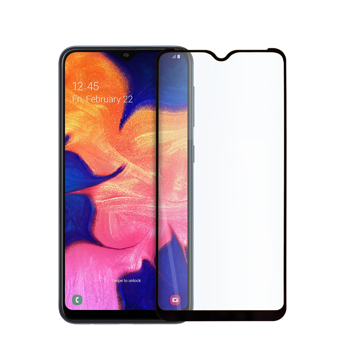 Staklen Protektor 9D Tempered Glass za Samsung Galaxy A10 - M10 - Smartphosis - Cheren - 1 Стъклен Протектор за Samsung Galaxy A10 / M10 - 9D Tempered Glass - Черен - Image 1