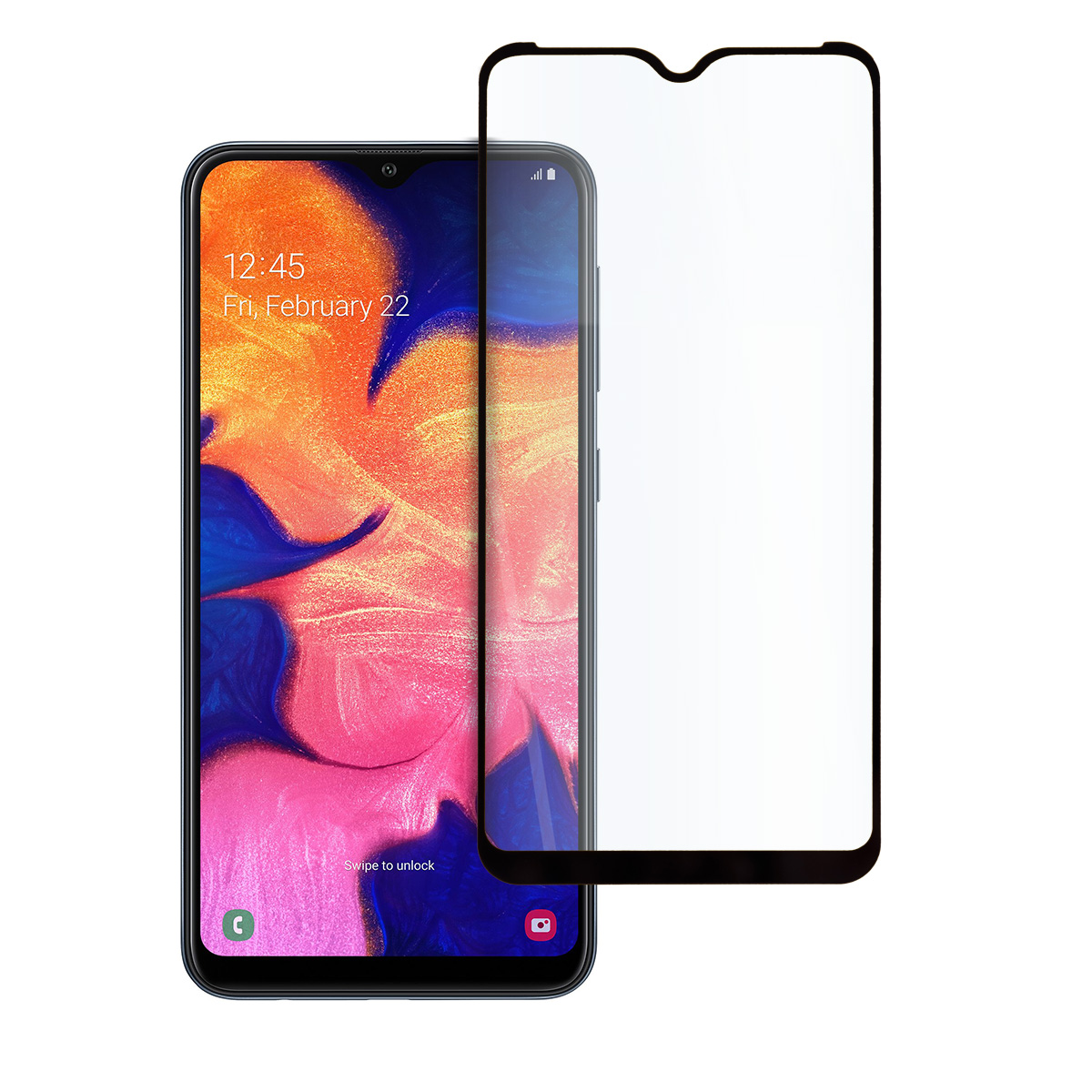 Staklen Protektor 9D Tempered Glass za Samsung Galaxy A10 - M10 - Smartphosis - Cheren - 2 Стъклен Протектор за Samsung Galaxy A10 / M10 - 9D Tempered Glass - Черен - Image 3
