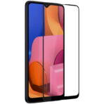 Стъклен Протектор за Samsung Galaxy A20s - 9D Tempered Glass - Черен - Image 2