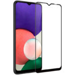 Стъклен Протектор за Samsung Galaxy A22 5G - 9D Tempered Glass - Черен - Image 5
