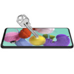 Стъклен Протектор за Samsung Galaxy A51 - 9D Tempered Glass - Черен - Image 3