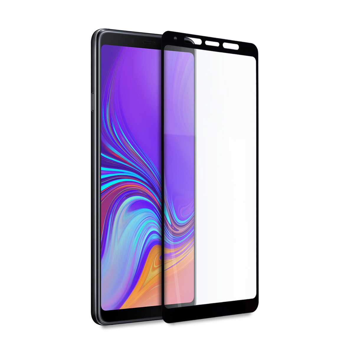 Staklen Protektor 9D Tempered Glass za Samsung Galaxy A9 2018 - Smartphosis - Cheren - 3 Стъклен Протектор за Samsung Galaxy A9 2018 - 9D Tempered Glass - Черен - Image 2