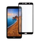 Стъклен Протектор за Xiaomi Redmi 7A - 9D Tempered Glass - Черен - Image 3