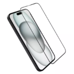 Стъклен Протектор за iPhone 15 Plus - 9D Tempered Glass - Черен - Image 2