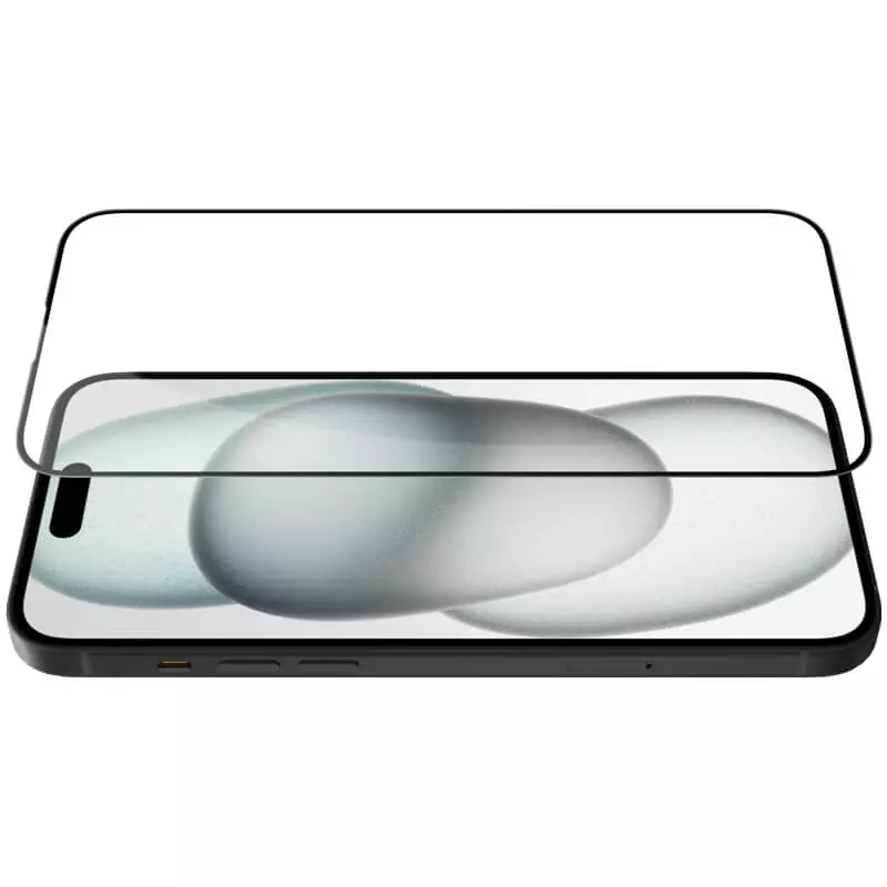 Staklen Protektor 9D Tempered Glass za iPhone 15 Plus - Smartphosis - Cheren - 4 Стъклен Протектор за iPhone 15 Plus - 9D Tempered Glass - Черен - Image 4