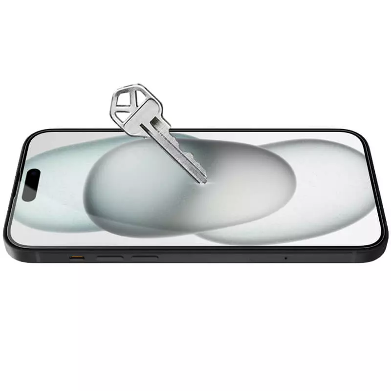 Staklen Protektor 9D Tempered Glass za iPhone 15 Plus - Smartphosis - Cheren - 5 Стъклен Протектор за iPhone 15 Plus - 9D Tempered Glass - Черен - Image 3