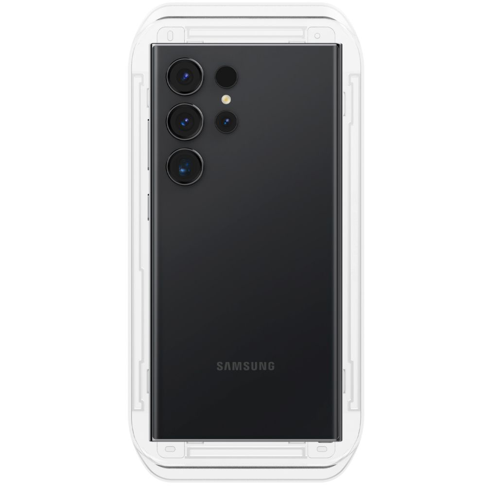 Staklen Protektor Spigen Glas.tR EZ-FIT (2 pack) za Samsung Galaxy S24 Ultra - Prozrachen - 6 Стъклен Протектор Spigen Glas.tR EZ-FIT (2 бр.) за Samsung Galaxy S24 Ultra - Прозрачен - Image 5
