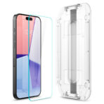 Стъклен Протектор Spigen Glas.tR EZ-FIT (2 бр.) за iPhone 15 Pro Max - Прозрачен - Image 3