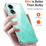 Силиконов Кейс за Oppo A78 4G - Shockproof - Прозрачен - Image 2