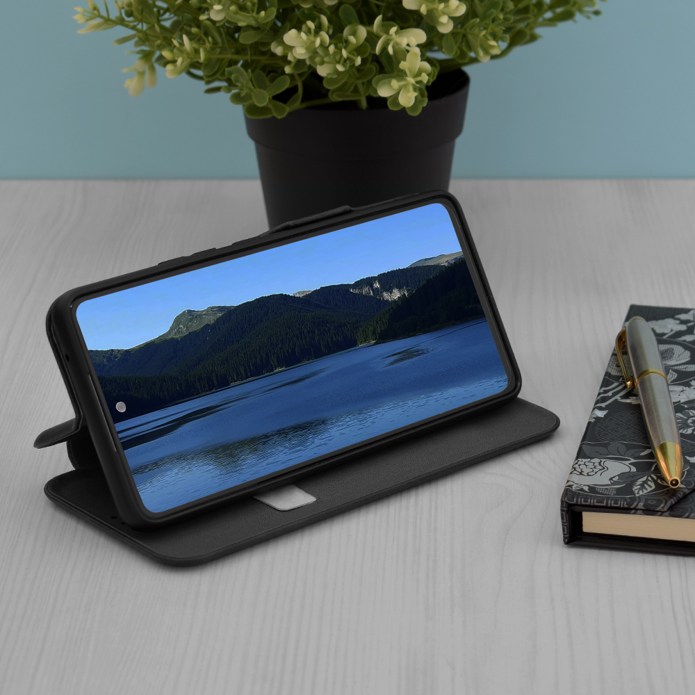 652225 Кожен Калъф за Xiaomi 13 Ultra - Safe Wallet Plus - Черен - Image 4