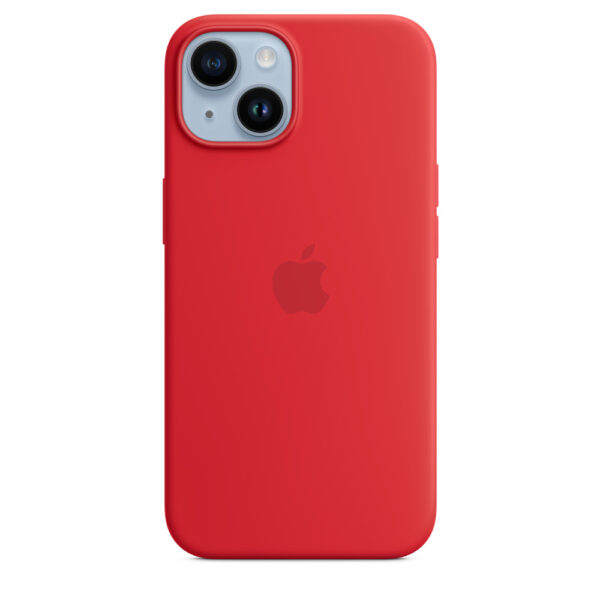 Силиконов Калъф за Apple iPhone 14 - Silicone - Червен