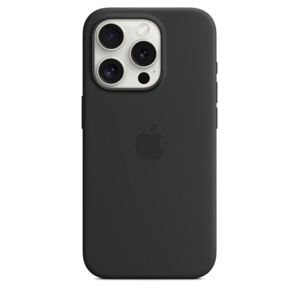 Силиконов Калъф за Apple iPhone 15 Pro - Silicone - Черен