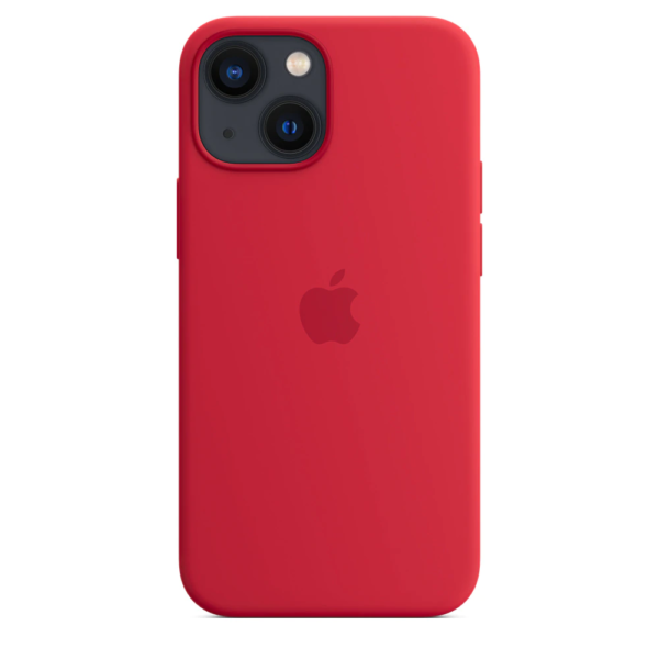 Силиконов Калъф за Apple iPhone 13 Mini - Silicone - Червен
