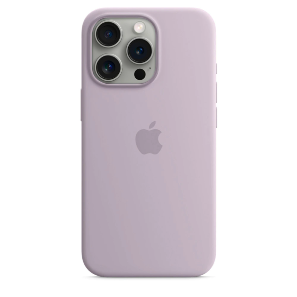 Силиконов Калъф за Apple iPhone 15 Pro Max - Silicone - Светлолилав
