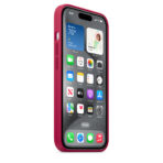 Силиконов Калъф за Apple iPhone 15 Plus - Silicone - Малина - Image 6