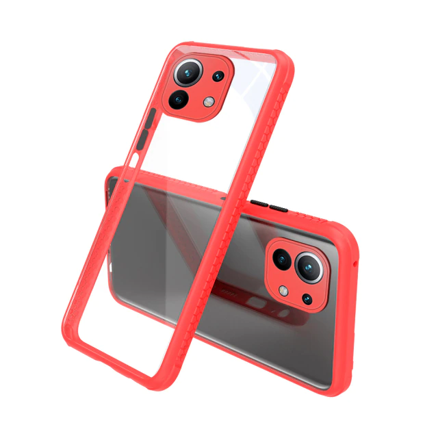 880005 Калъф за Xiaomi Mi 11 Lite - Innova Hybrid Color - Red - Image 1