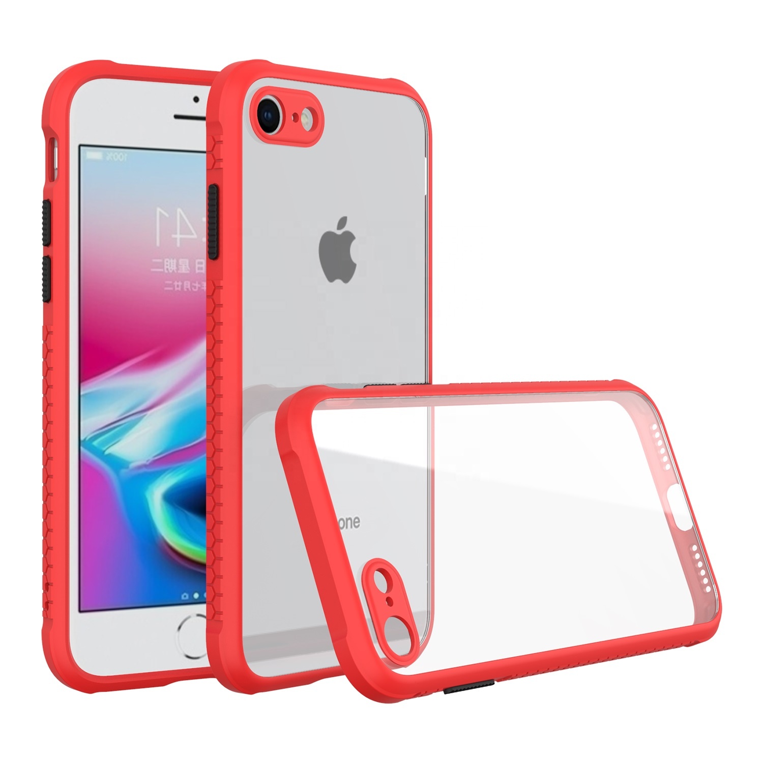 880035 Калъф за iPhone 7/iPhone 8/SE 2/SE 3 - Innova Hybrid Color - Red - Image 1