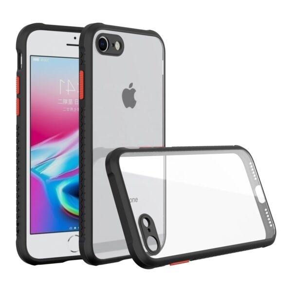 Калъф за iPhone 7/iPhone 8/SE 2/SE 3 - Innova Hybrid Color - Black