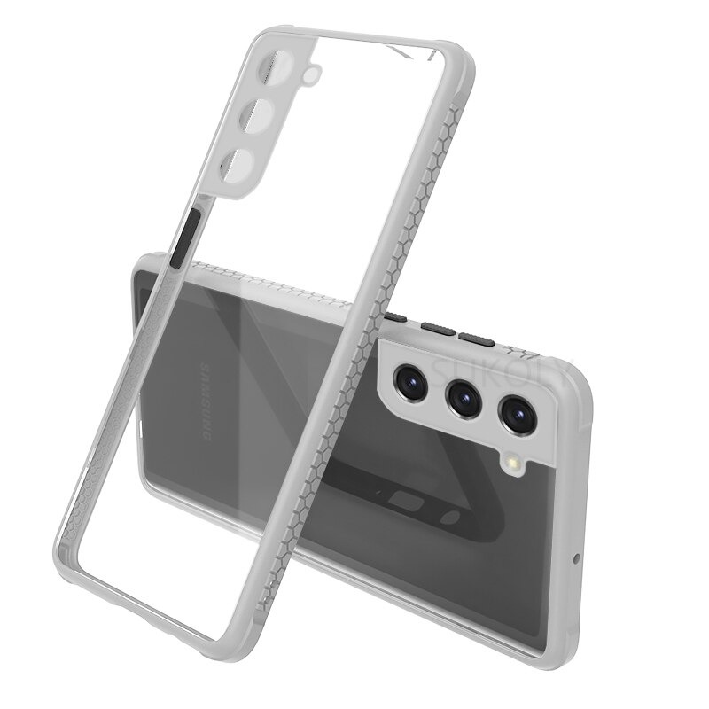 880468 Калъф за Samsung Galaxy S21 Plus - Innova Hybrid Color - White - Image 1