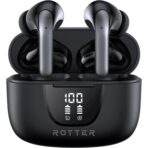 Безжични Слушалки Innova – Aura Earbuds ENC – True Wireless Stereo, Bluetooth 5.4, IPX4 Waterproof – Black