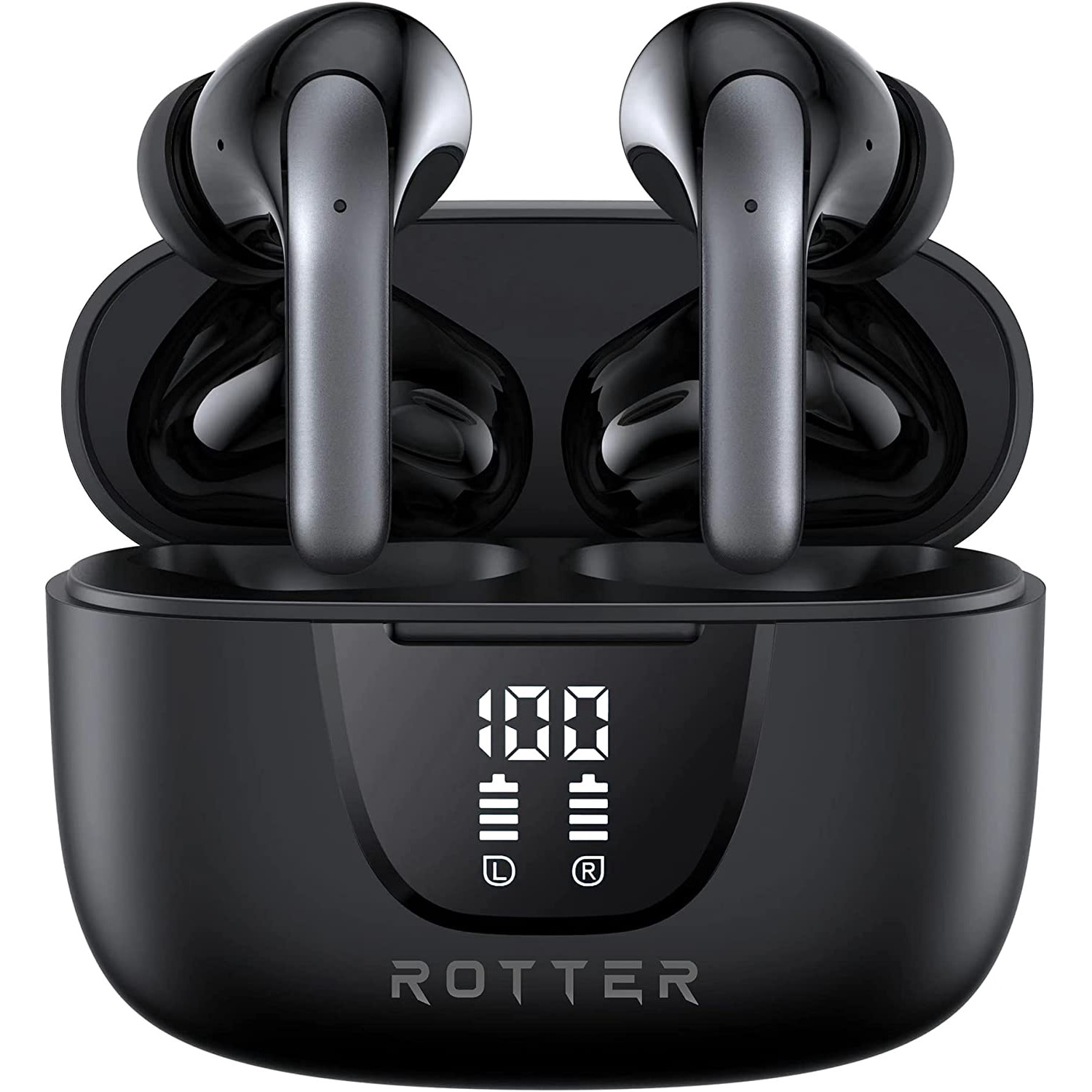 Main Image - 1 Безжични Слушалки Innova – Aura Earbuds ENC – True Wireless Stereo, Bluetooth 5.4, IPX4 Waterproof – Black - Image 1
