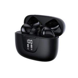 Безжични Слушалки Innova – Aura Earbuds ENC – True Wireless Stereo, Bluetooth 5.4, IPX4 Waterproof – Black - Image 3